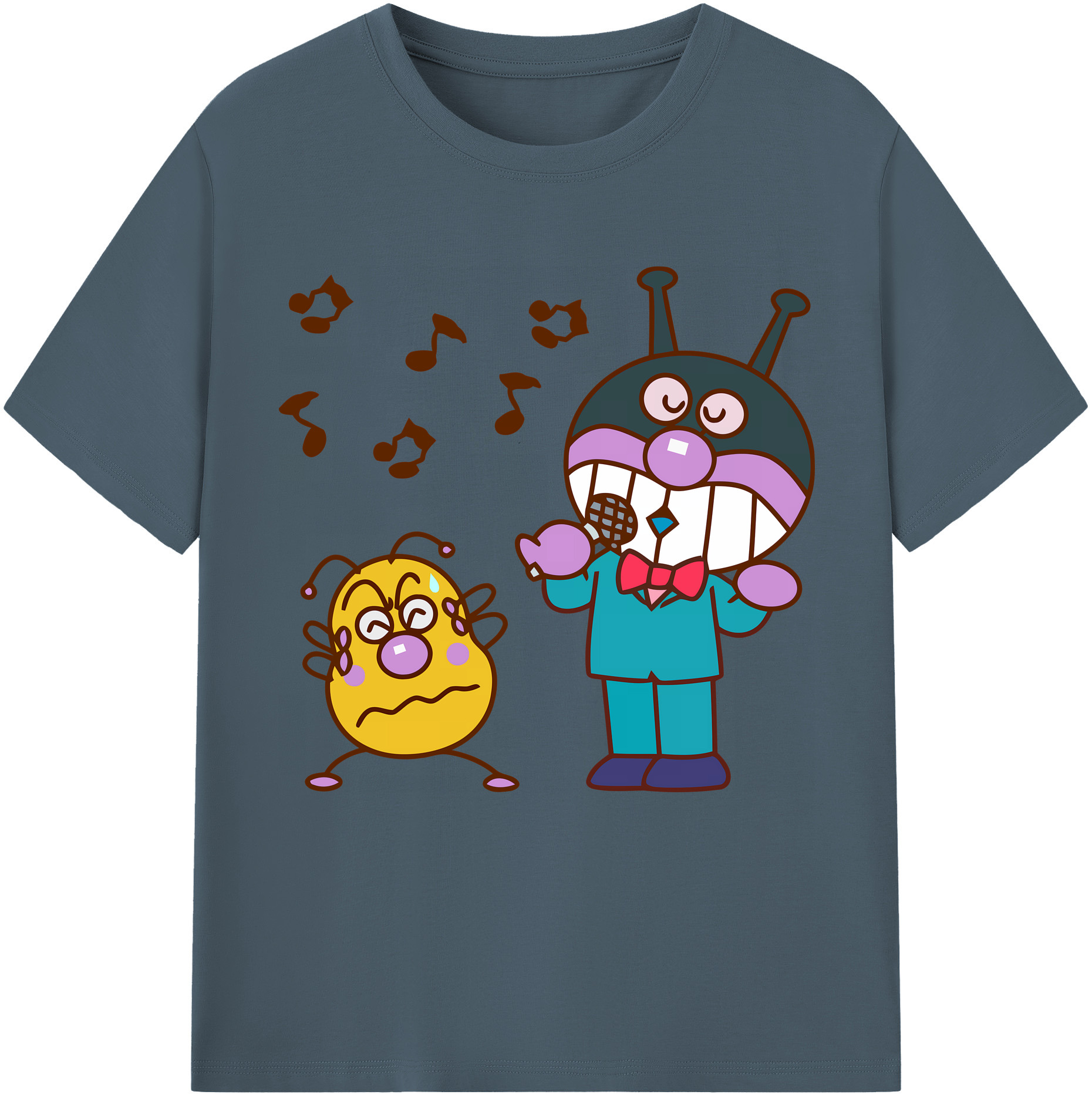 （画像用） アンパンマン Anpanman 綿100％半袖Tシャツ（フロントプリント）